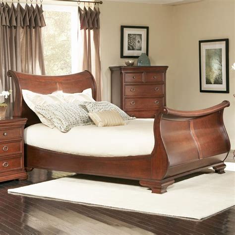 Marseille King Sleigh Bed With Scrolled Details By Largo At