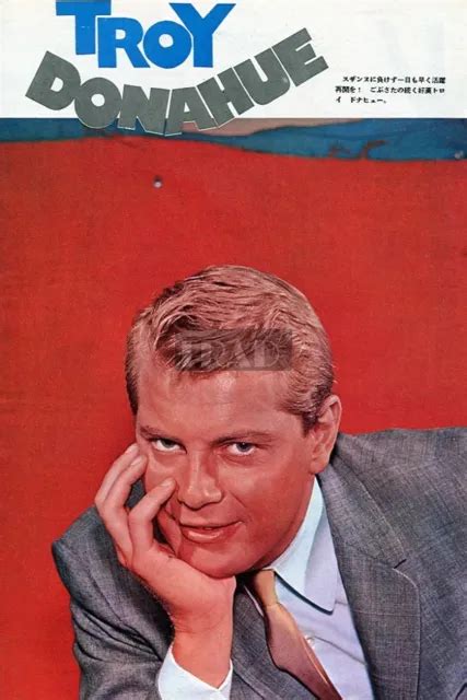 Troy Donahue Suzanne Pleshette Vintage Japan Picture Clipping