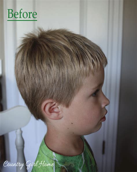 And today, this is the primary sample graphic: COUNTRY GIRL HOME : How to cut your boys hair at home for ...