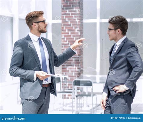 Boss Talking To An Employee In The Office Stock Photo Image Of