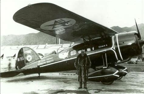 Vintage Bandw 5 X 7 Lockheed Air Express With Capt Frank Hawks