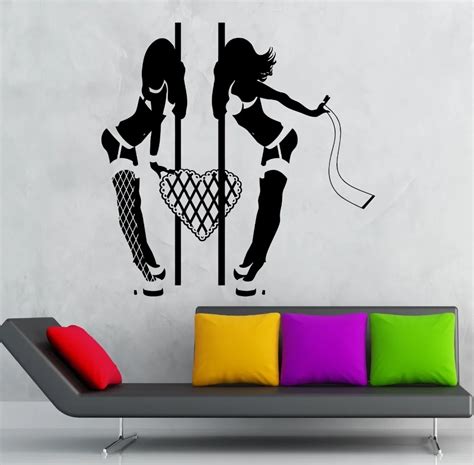 Wall Sticker Vinyl Decal Hot Sexy Girls Striptease Dance Go Go In Wall Stickers From Home