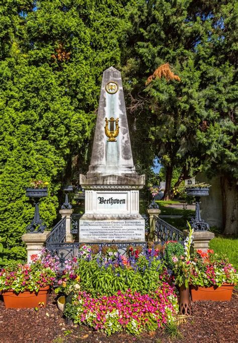 Vienna Austria April 23 2016 Grave Of Composer Ludwig Van