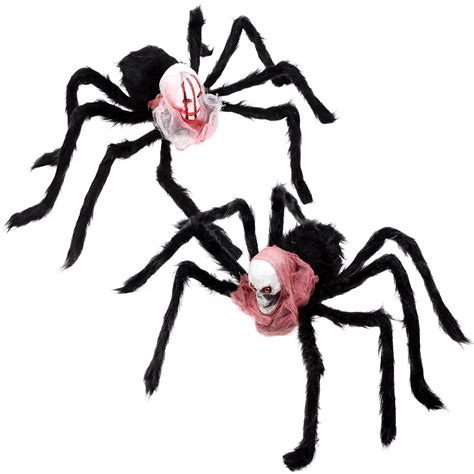 Buy Eshylala 2 Pack Halloween Giant Spider Decorations Realistic