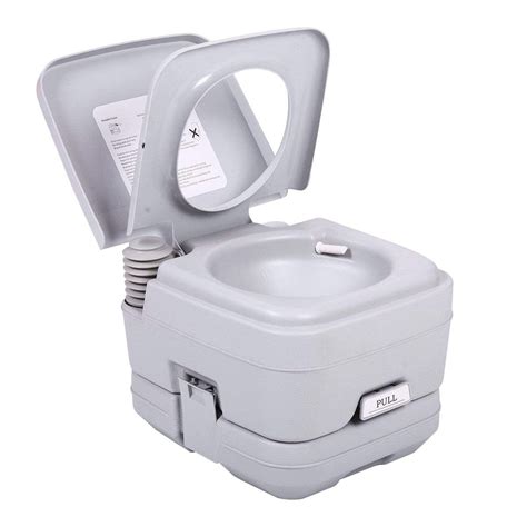 Zimtown 28 Gallons Portable Toilet 10l Leak Proof Flushable Water