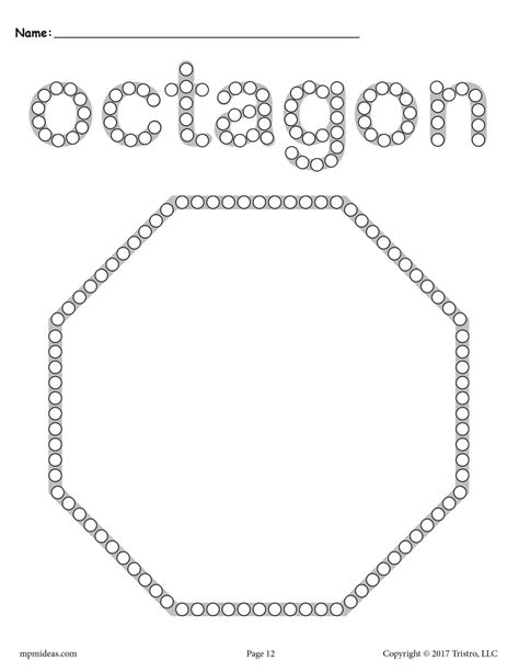 Octagon Printable