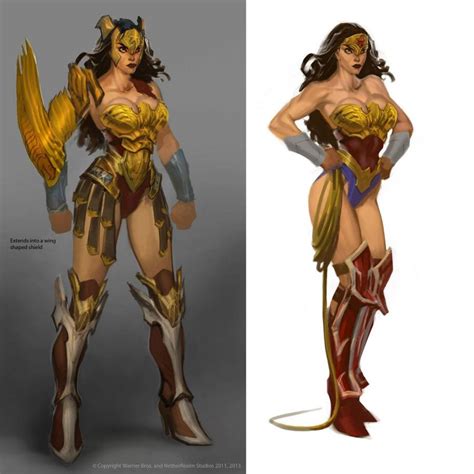 Injustice Gods Among Us Concept Art Wonder Woman Design