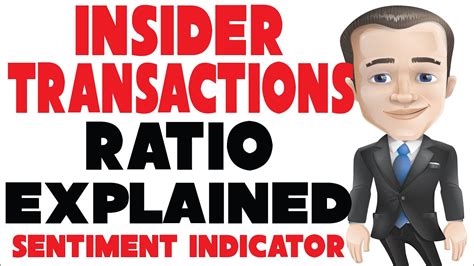 Insider Transactions Ratio Sentiment Indicator Explained Youtube