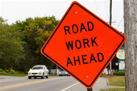 Road Work Ahead Free Stock Photo Public Domain Pictures
