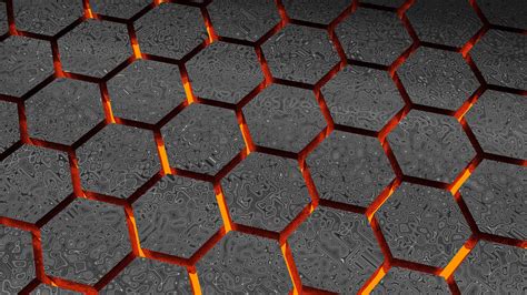 3840x2160 Lava Abstract Hexagon 3d 4k Hd 4k Wallpapers Images