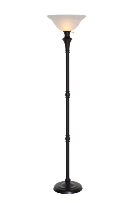 Enjoy free shipping on most stuff, even big stuff. Hampton Bay 72.8-inch Floor Lamp in Bronze with White ...