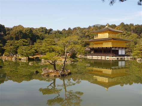 Kinkakuji Otherwise Known As The Golden Pavillion Temple Kyoto