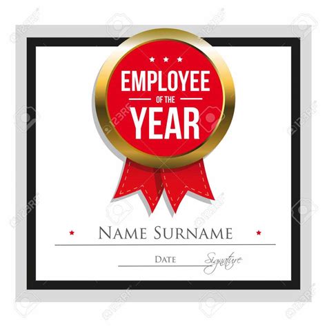 Employee Of The Year Template