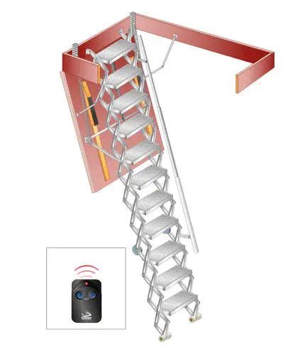 Aluminum Ladder Scissor Stairs Gorter Retractable Folding