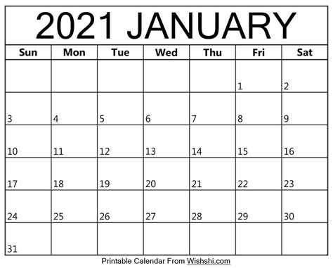 Free Printable Monthly Calendars 2021 Month Calendar Printable