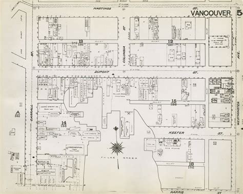 Past Tense • Vancouver Chinatown Map 1889 This Is A Fire