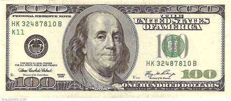 100 Dollars 2006 K11 2006 Series United States Of America
