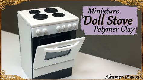 Miniature Doll Stove Polymer Clay Tutorial Miniature Dolls