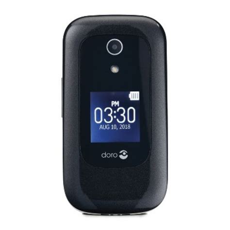 New Consumer Cellular Doro 4gb Kaios Flip Phone Black 7050 Ebay