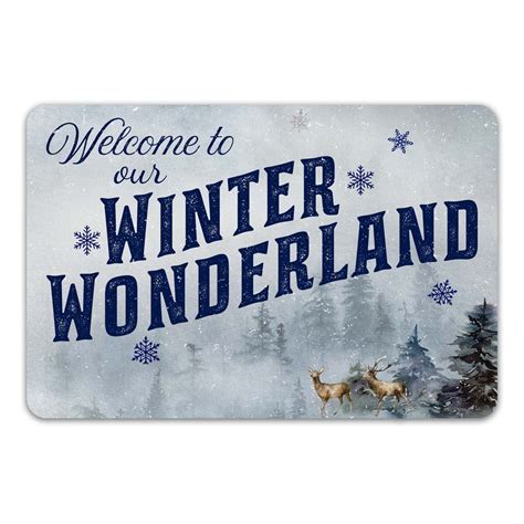 Welcome To Our Winter Wonderland Sign Farmhouse Christmas Décor