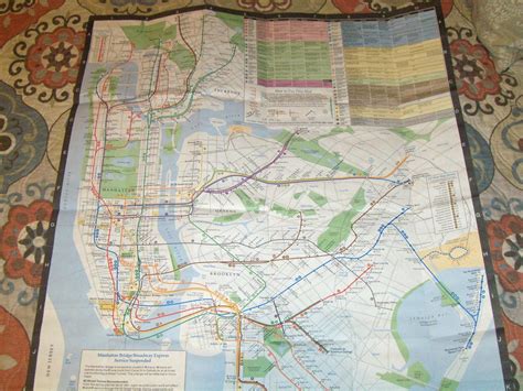 Vintage 1990 Nyc Subway Map New York City Mta 1899893600