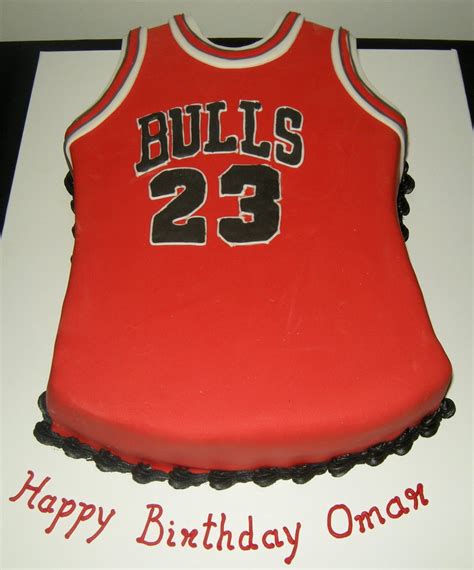 Harshis Cakes And Bakes Bulls Basketball Jersey Basketball Birthday