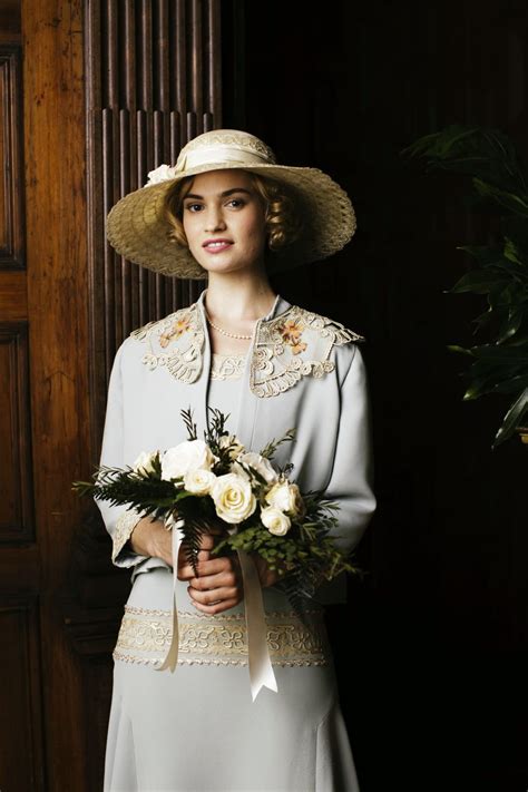 Last night was lady rose's wedding on downton abbey on pbs. Lily James as Lady Rose Downton Wedding Day Season V (With ...