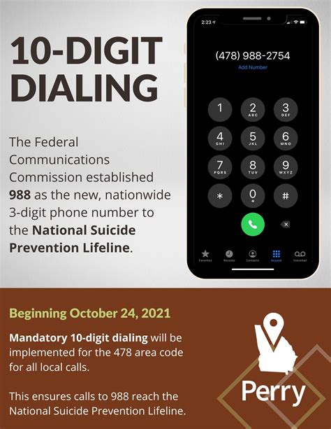 Mandatory 10 Digit Dialing Effective October 2021 City Of Perry