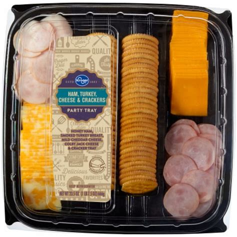 Kroger Ham Turkey Cheese Crackers Party Tray 23 5 Oz Frys Food