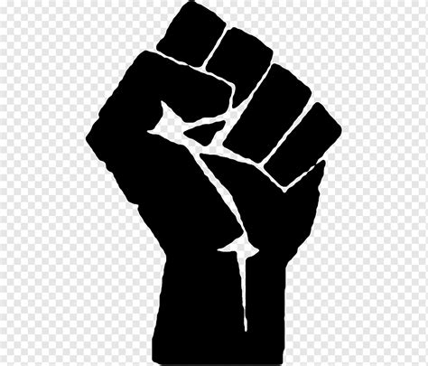 Black Panther Party African American Raised Fist 흑인 민족주의 미국 각도 손