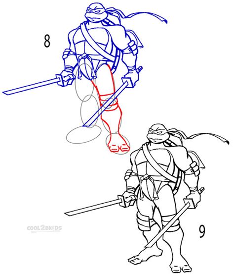 How To Draw A Ninja Turtle Step By Step Pictures Cool2bkids