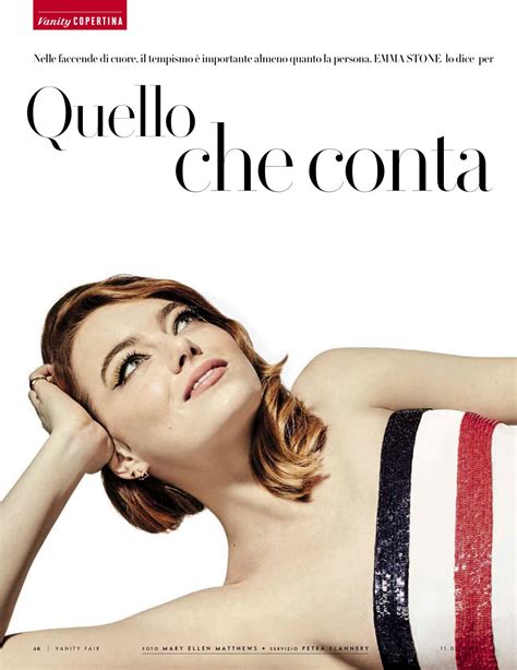 Emma Stone In Vanity Fair Magazine Italy January 2017