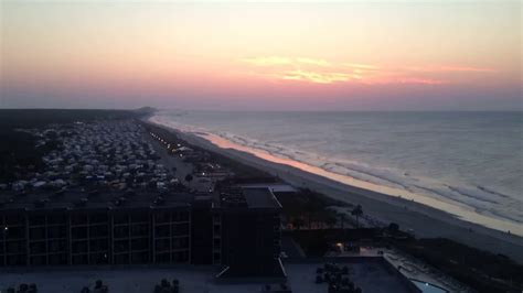 Surfside Beach South Carolina Sunrise Timelapse From Myrtle Beach
