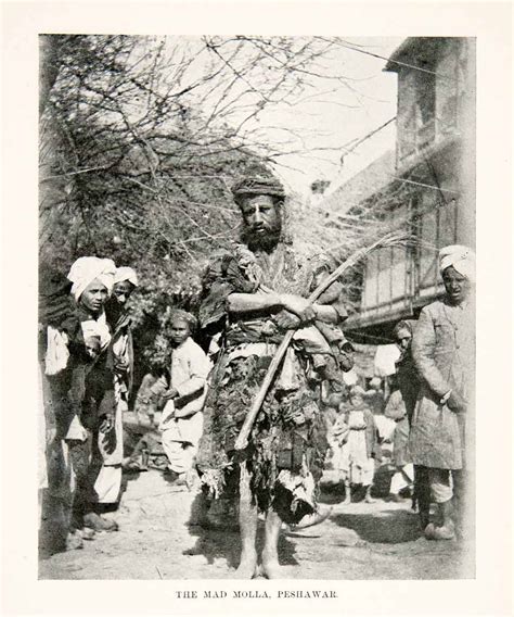 1904 Print Mad Mullah Mohammed Abdullah Hassan Peshawar Pakistan Portr Period Paper Historic