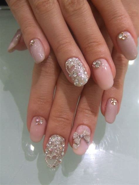 1001 ideas for nails with rhinestones you must try this year