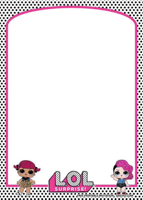 Free Printable Lol Surprise Birthday Party Kits Template Download