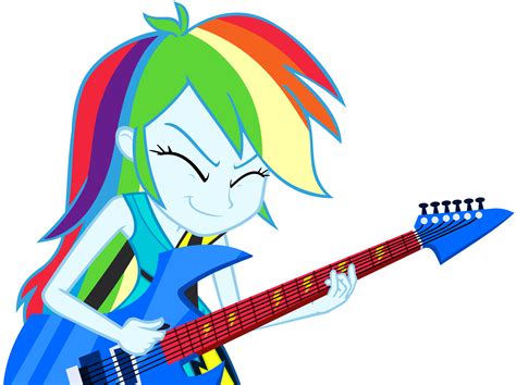 Rainbow Dash Playing Guitar Vector By Greenmachine987 On Deviantart