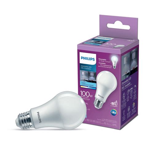 Philips Led 100 Watt A19 Light Bulb Frosted Daylight Non Dimmable