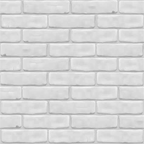 White Brick Wall Texture Photorealistic Seamless Pattern 3221012