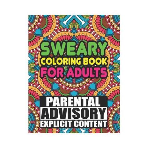 Sweary Colouring Book For Adults Rude Funny And Inspirational Swear