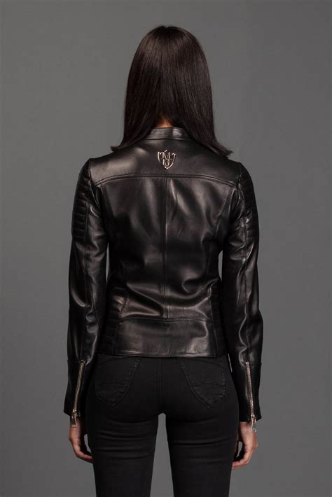 Luxury Leather Jacket Eve Max Macchina Luxury Fashion Brand