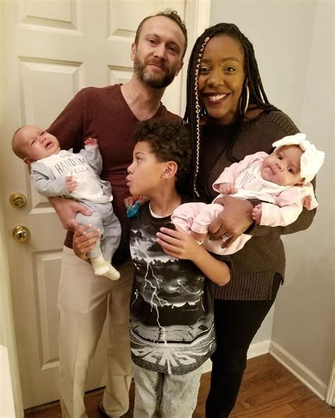 Beautiful Interracial Couple With Their Son And Infant Fraternal Twins Love Wmbw Bwwm Swirl