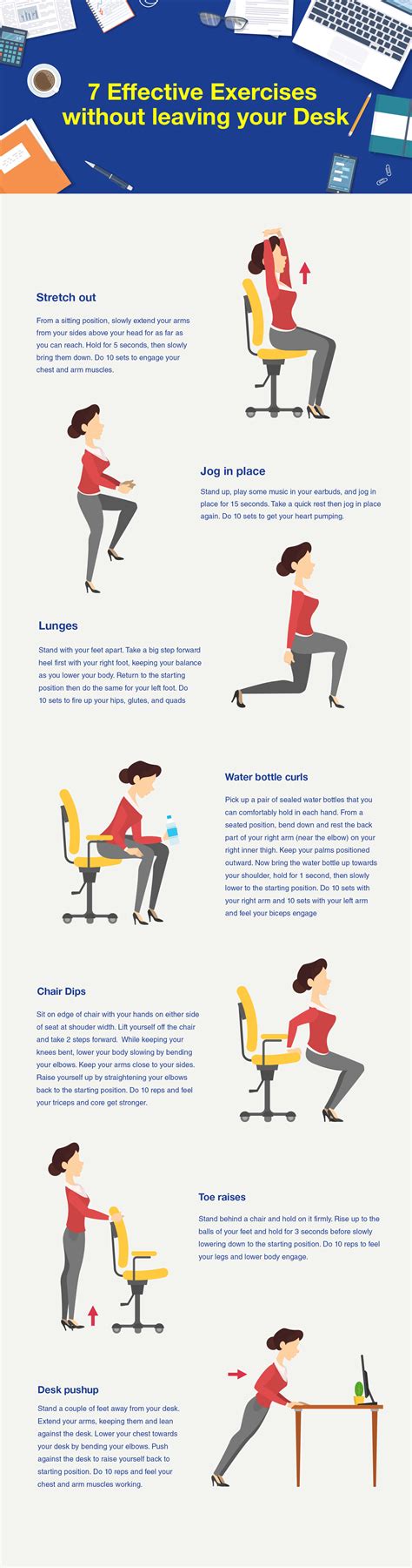 Since the rounds are fairly short you won't need to change clothes. 7 Effective Exercises without leaving your Desk ...