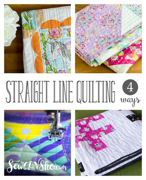 How To Do Easy Straight Line Quilting 4 Ways — Sewcanshe Free Sewing