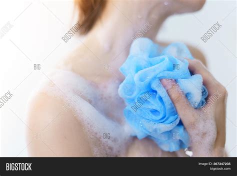 Woman Washing Her Body Image Photo Free Trial Bigstock