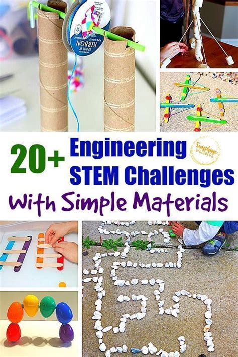 20 Engineering Stem Challenges With Simple Materials Stem