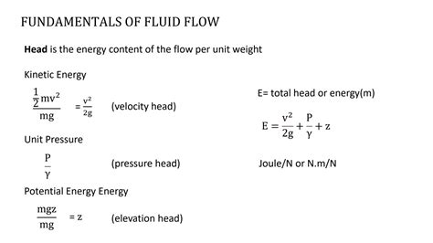 Solution Hydraulics Lesson 4 Fundamentals Of Fluid Flow Studypool