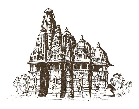 Premium Vector Landmark Of Indian Architecture Traditional Religious
