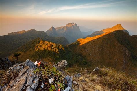 Premium Photo Landscape Sunrise At Doi Luang Chiang Dao High Mountain