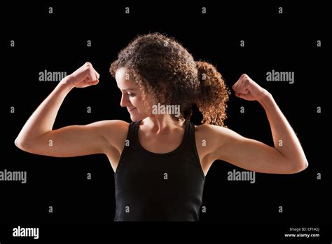Brunette Latina Fitness Woman Fist Hi Res Stock Photography And Images